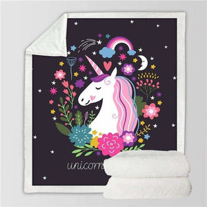 Unicorn Blanket For Kids - 1 / 130cmx150cm - Blankets