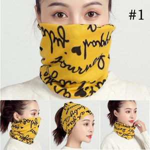 Unisex cotton ring neck scarf - 1 - face cover
