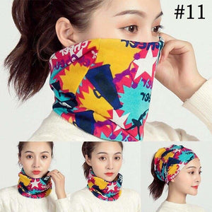 Unisex cotton ring neck scarf - 11 - face cover