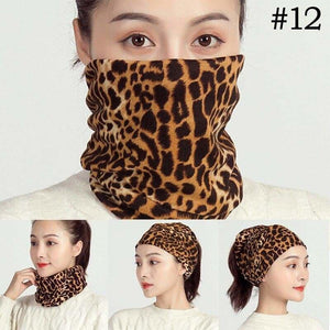 Unisex cotton ring neck scarf - 12 - face cover
