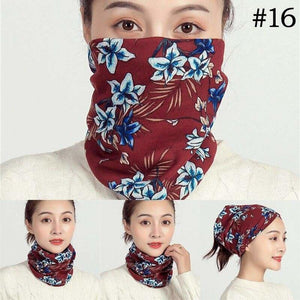 Unisex cotton ring neck scarf - 16 - face cover