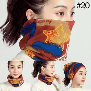 Unisex cotton ring neck scarf - 20 - face cover
