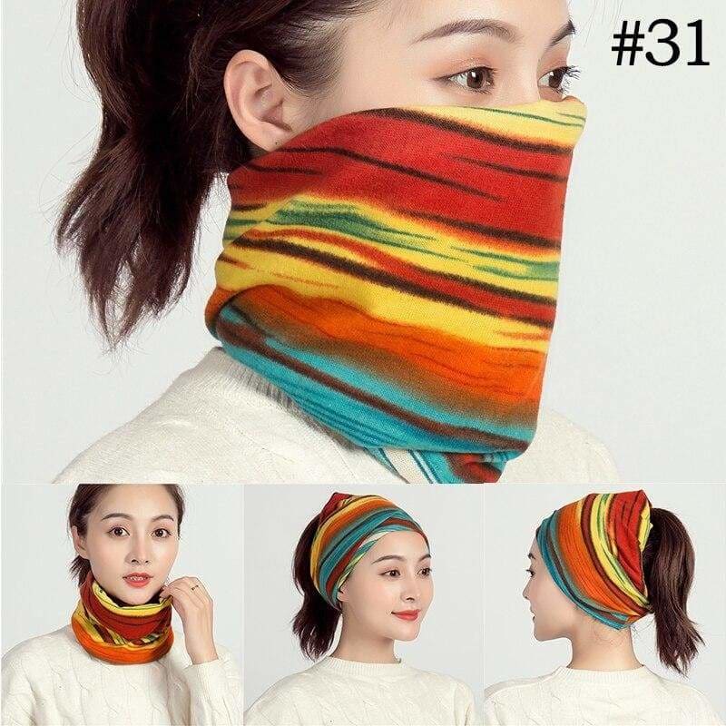 Unisex cotton ring neck scarf - 31 - face cover