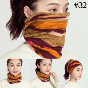 Unisex cotton ring neck scarf - 32 - face cover