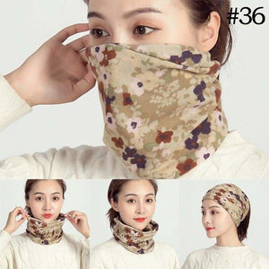 Unisex cotton ring neck scarf - 36 - face cover