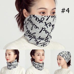 Unisex cotton ring neck scarf - 4 - face cover