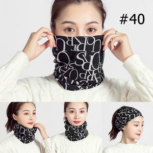 Unisex cotton ring neck scarf - 40 - face cover