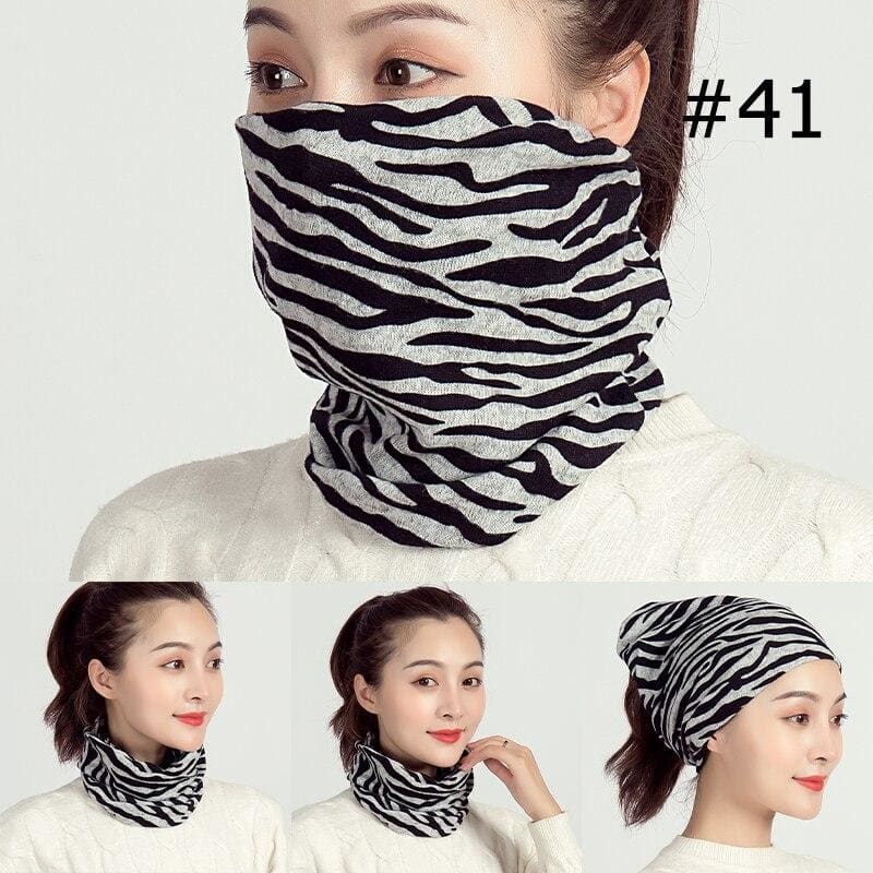 Unisex cotton ring neck scarf - 41 - face cover