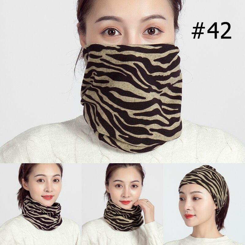 Unisex cotton ring neck scarf - 42 - face cover