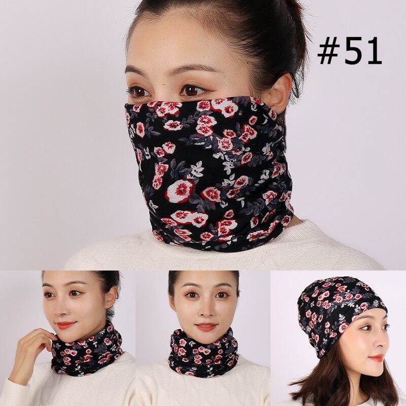 Unisex cotton ring neck scarf - 51 - face cover