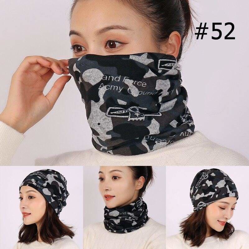 Unisex cotton ring neck scarf - 52 - face cover
