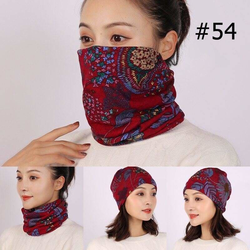 Unisex cotton ring neck scarf - 54 - face cover
