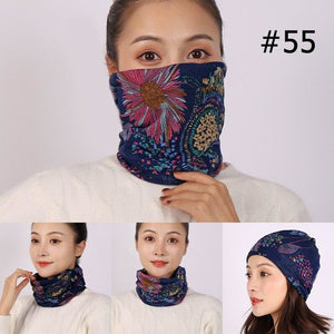Unisex cotton ring neck scarf - 55 - face cover