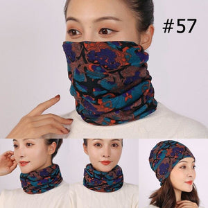 Unisex cotton ring neck scarf - 57 - face cover