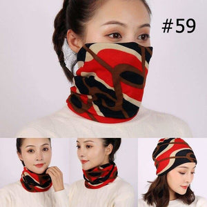 Unisex cotton ring neck scarf - 59 - face cover