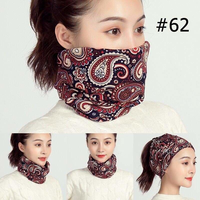 Unisex cotton ring neck scarf - 62 - face cover