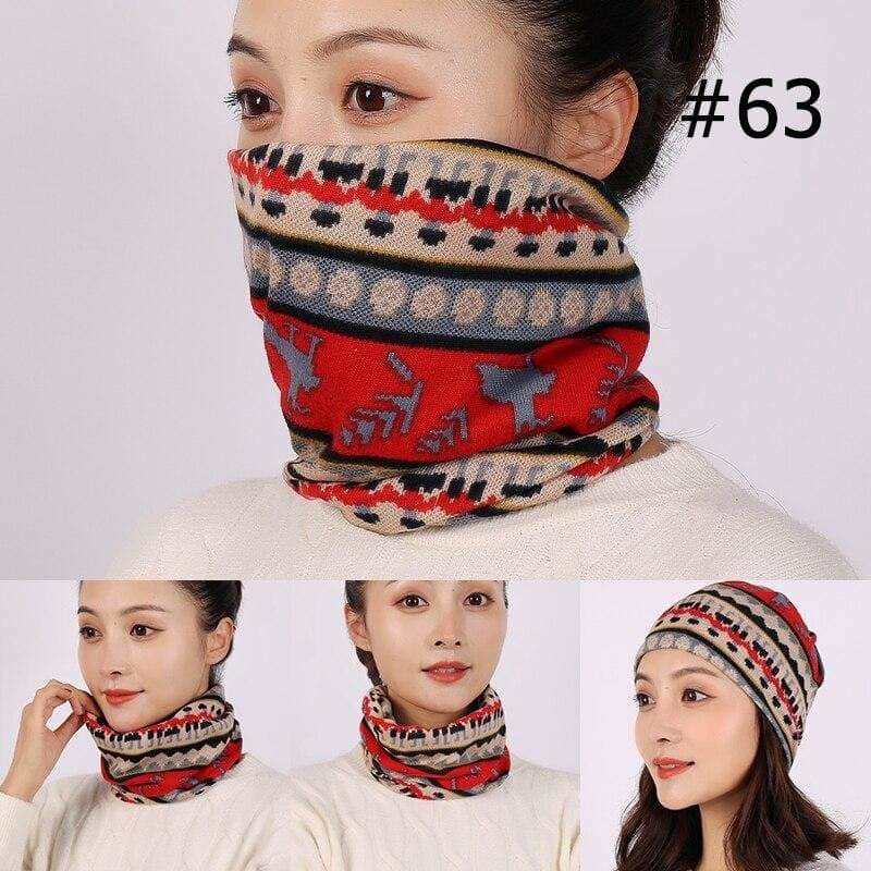 Unisex cotton ring neck scarf - 63 - face cover