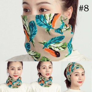 Unisex cotton ring neck scarf - 8 - face cover