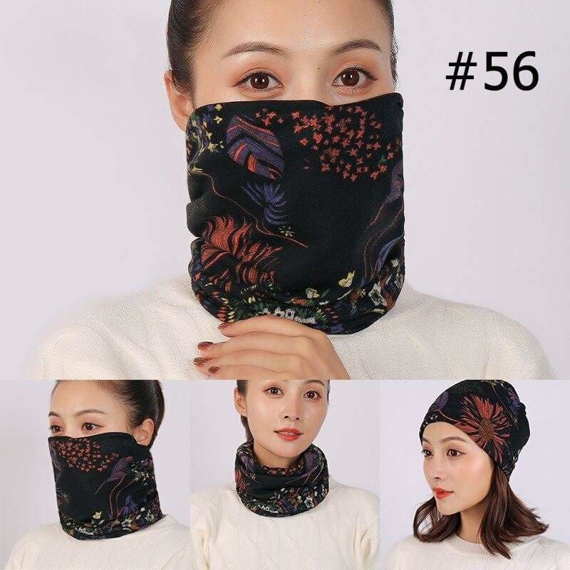 Unisex cotton ring neck scarf - face cover