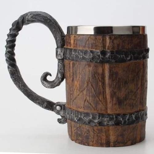 Viking Wood Mug - about 600ML / 4pcs once - Mugs