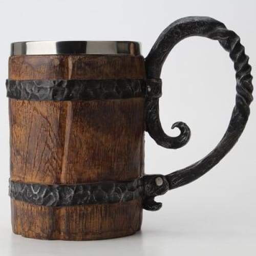 Viking Wood Mug - about 600ML / 6pcs once - Mugs