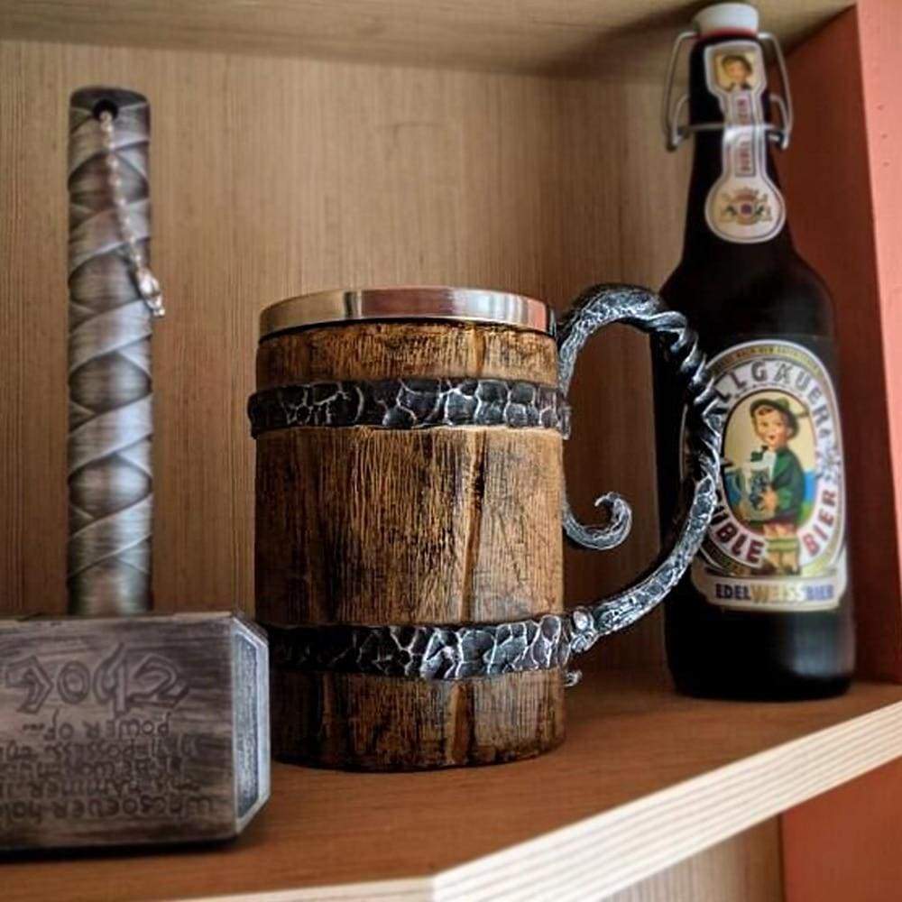 Viking Wood Mug - Mugs