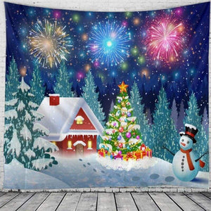 Wall Hanging Tapestry - Black / 230X180CM - Christmas