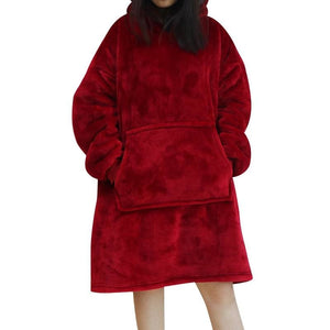 Wearable Blanket for All - Red - Blankets