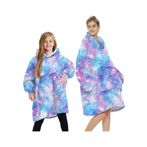 Wearable Blankets Printed - blue sky / Kids