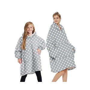 Wearable Blankets Printed - grey dot / Kids