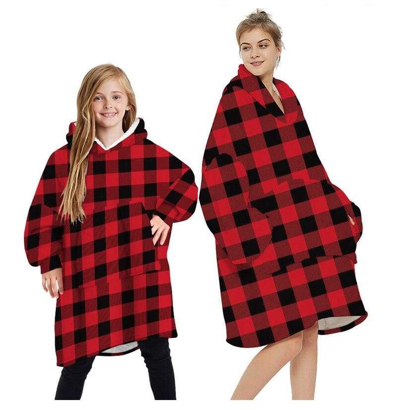 Wearable Blankets Printed - grid / Kids