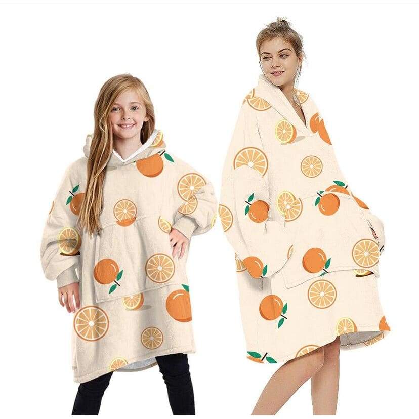 Wearable Blankets Printed - orange / Kids