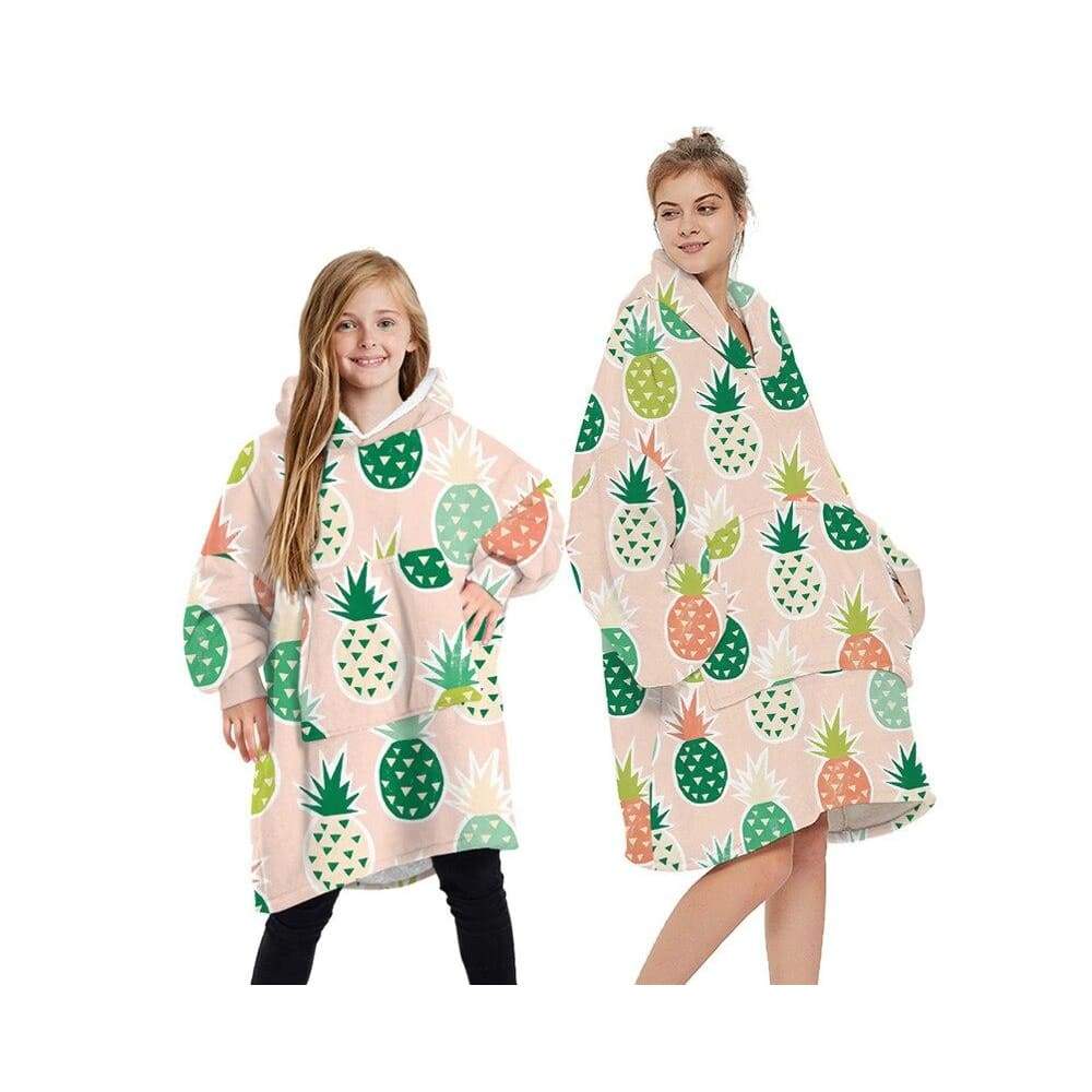 Wearable Blankets Printed - pineapple pink / Kids