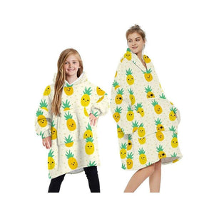 Wearable Blankets Printed - pineapple yellow / Kids