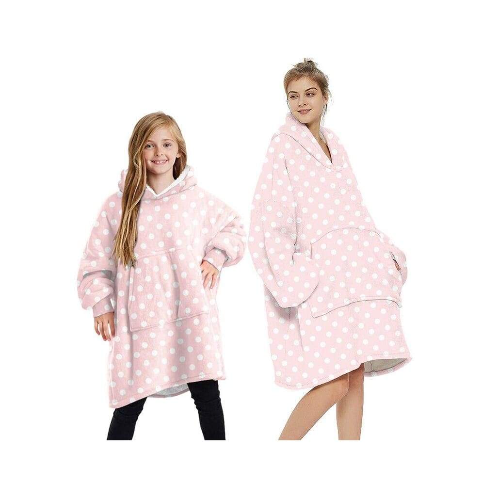 Wearable Blankets Printed - pink dot / Kids