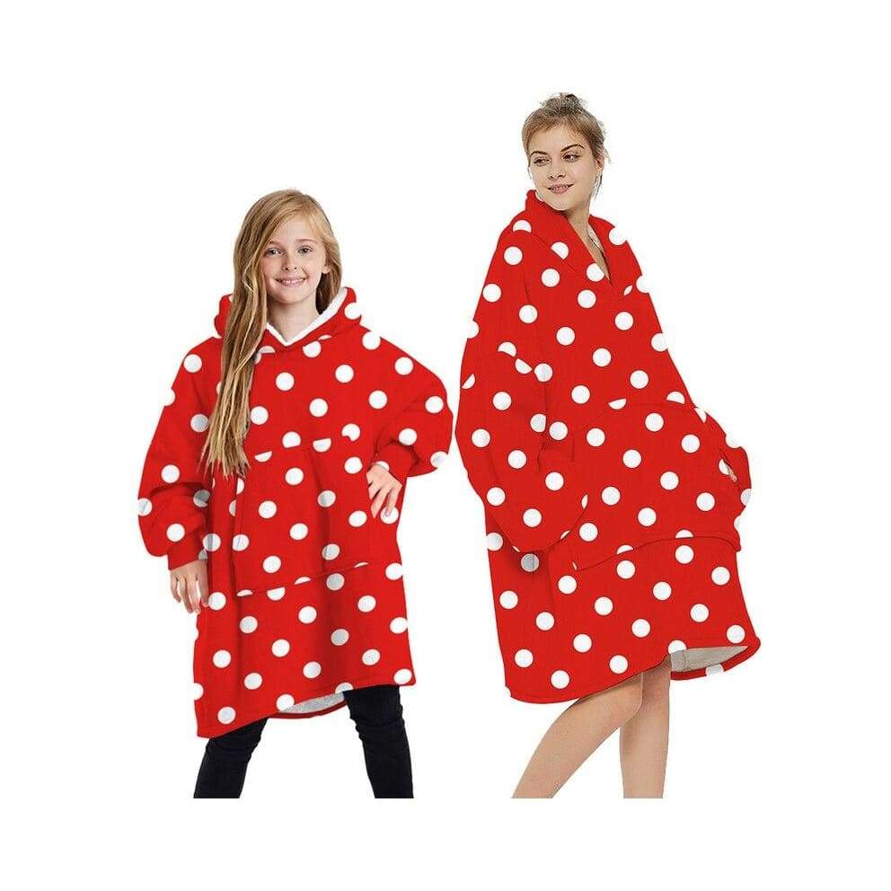 Wearable Blankets Printed - red / Kids