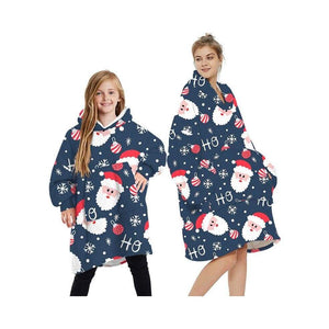 Wearable Blankets Printed - santa blue / Kids