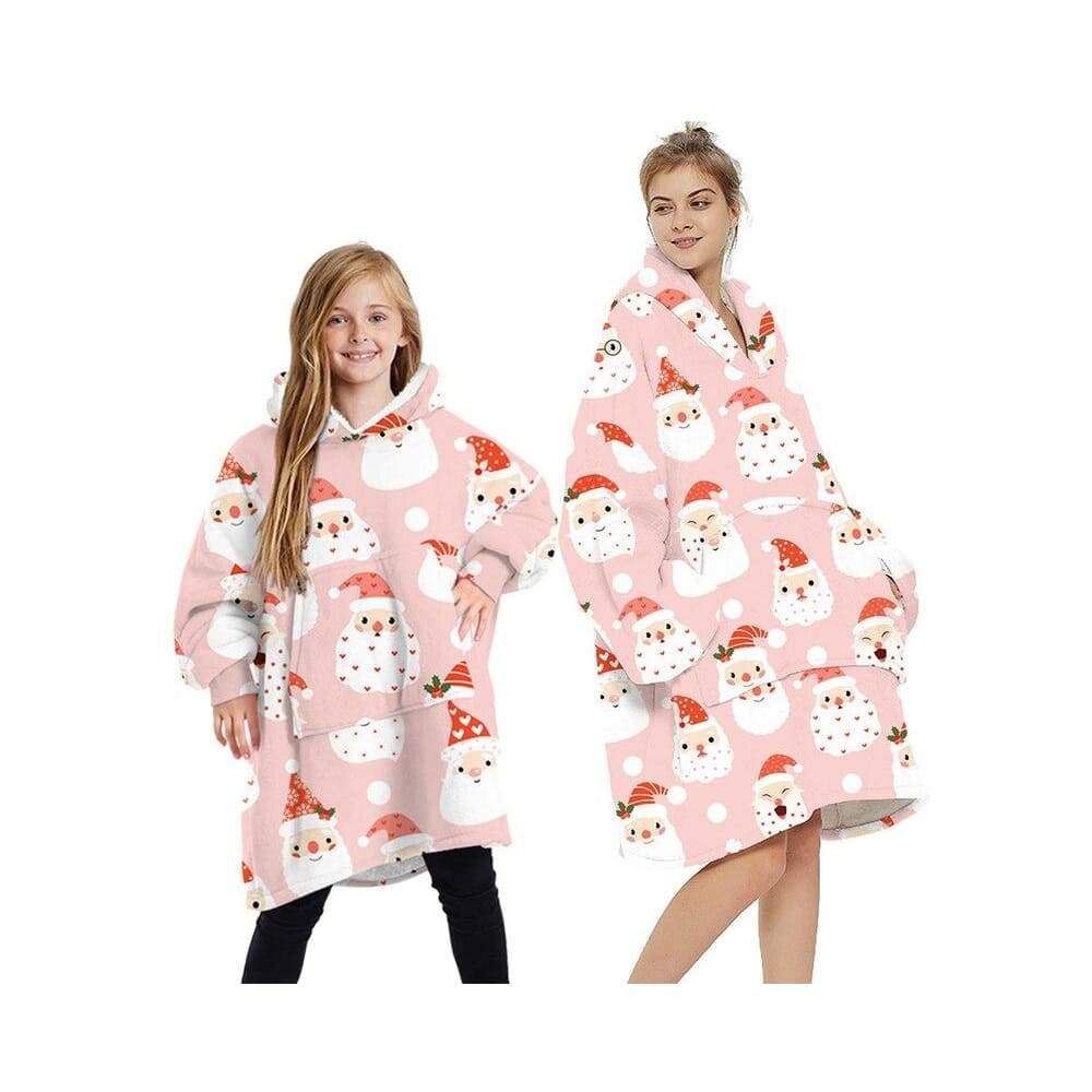 Wearable Blankets Printed - santa pink / Kids