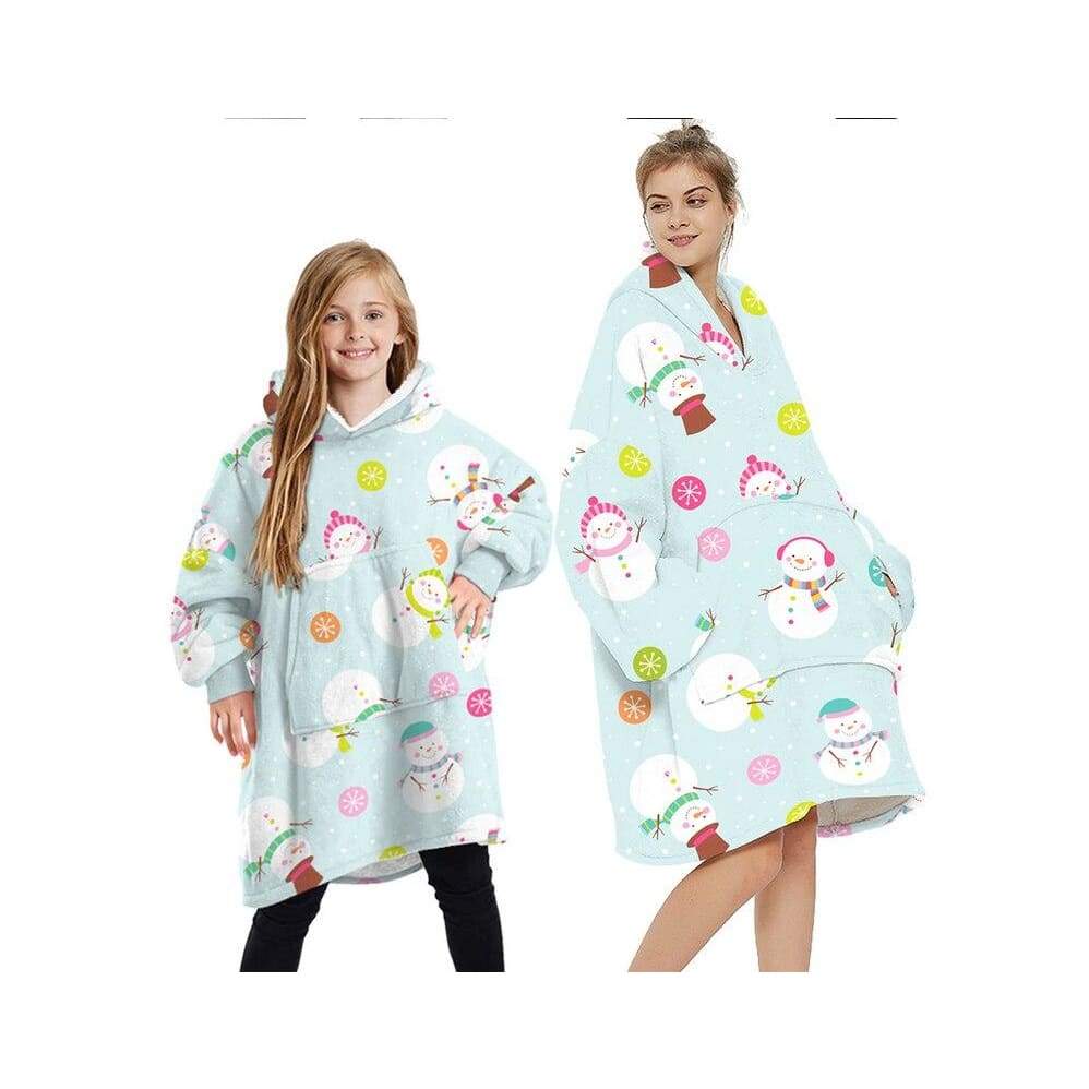 Wearable Blankets Printed - snowman / Kids