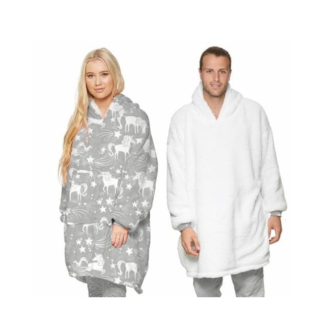 Wearable Hooded Blankets Pullover