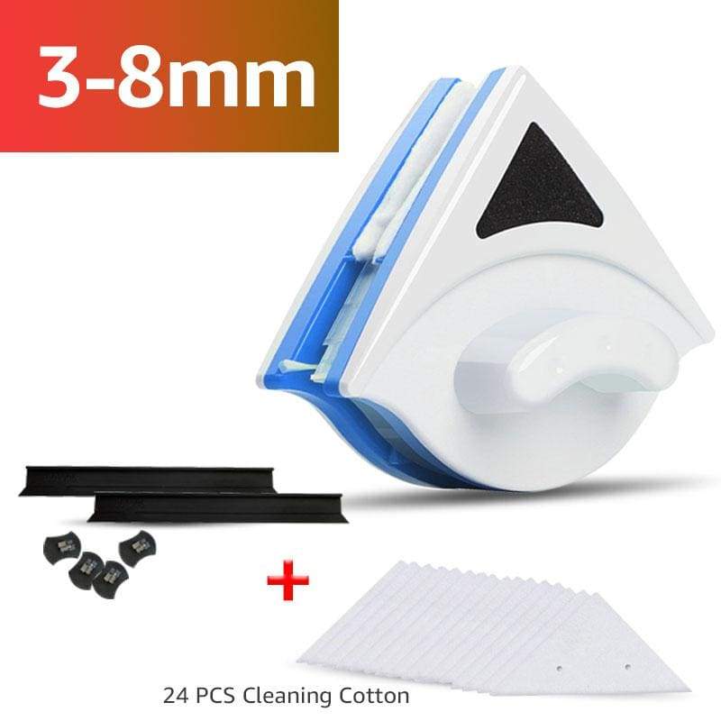 Window cleaner brush double- sided magnetic - home cleaning