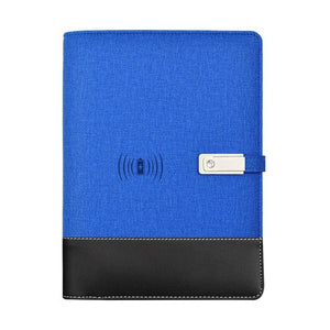 Wireless Phone Charging Notebook - Blue / A5 - Business