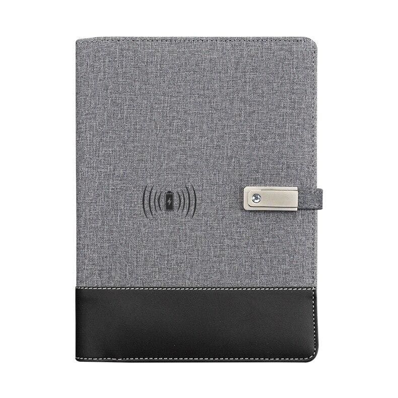Wireless Phone Charging Notebook - Gray / A5 - Business