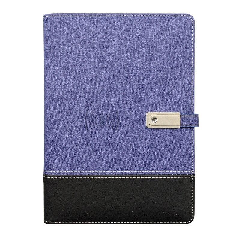 Wireless Phone Charging Notebook - Purple / A5 - Business