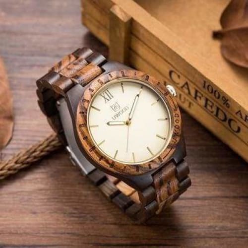 Wood Watch Casual Bamboo - Multicolor - Quartz Watches