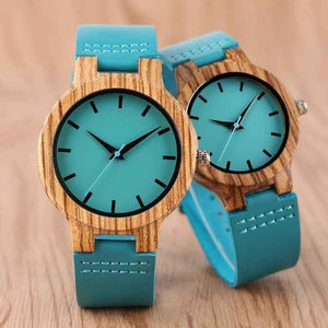 Wood Watch Luxury Royal Blue Bands - Quartz Watches
