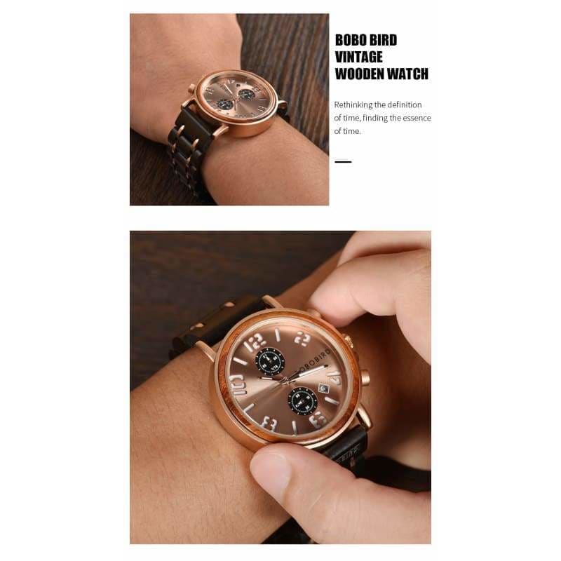 Wood Watch Stainless Steel Luxury For Men and Women