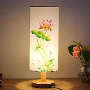 Wooden Base Table Lamp - LED Night Lights